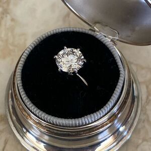 IGI 2.43 Carat Genuine Diamond Lab Grown Solitaire Ring 14K White Gold Band